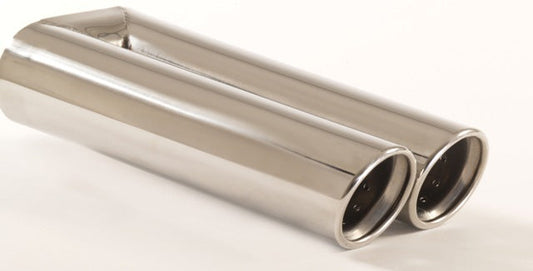 FMS Endrohr 2x80mm rund gebördelt abgeschrägt