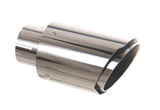 FMS Endrohr 90mm rund abgeschrägt mit Blende