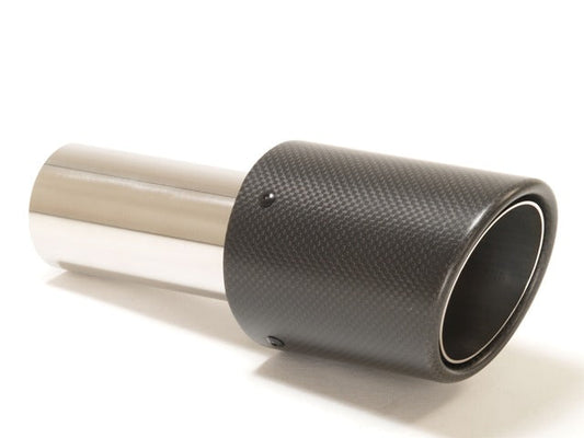 FMS Endrohr 90mm rund Carbon abgeschrägt schwarz