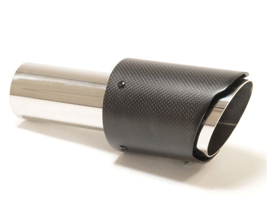FMS Endrohr 90mm rund Carbon scharf abgeschrägt schwarz