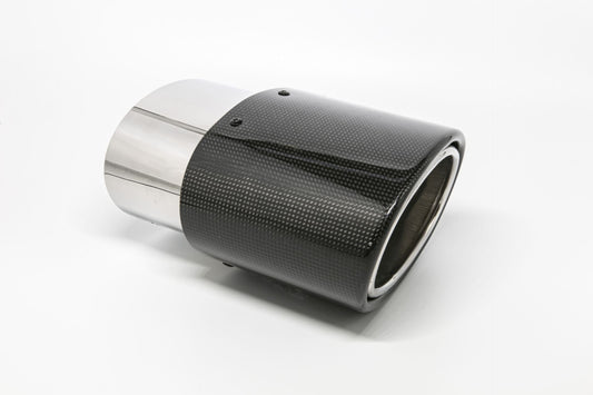 FMS Endrohr 120x175mm oval Carbon seitlich abgeschrägt rechts, schwarz