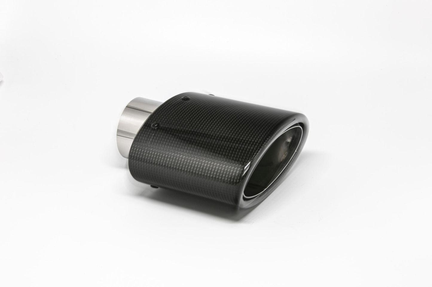 FMS Endrohr 82x152mm oval Carbon abgeschrägt schwarz