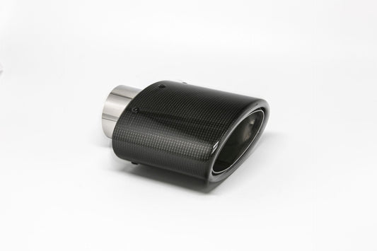 FMS Endrohr 82x152mm oval Carbon abgeschrägt schwarz