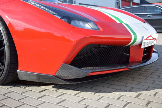 FMS Frontflaps in Sichtcarbon Ferrari 488 GTB