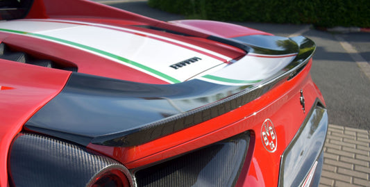 FMS Heckspoilerlippe in Sichtcarbon Ferrari 488 GTB + Spider