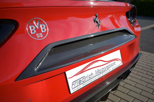 FMS Luftauslass Heck Mitte in Sichtcarbon Ferrari 488 GTB