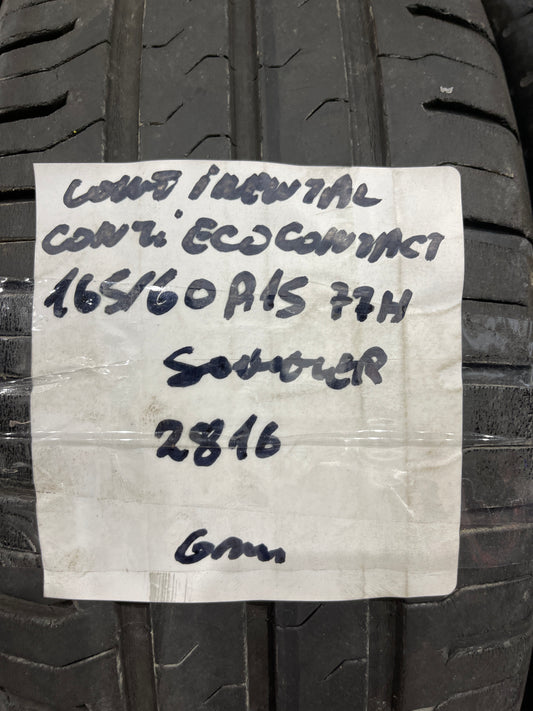 4x Continental ContiEcoContact 165/60R15 77H Sommerreifen Reifen