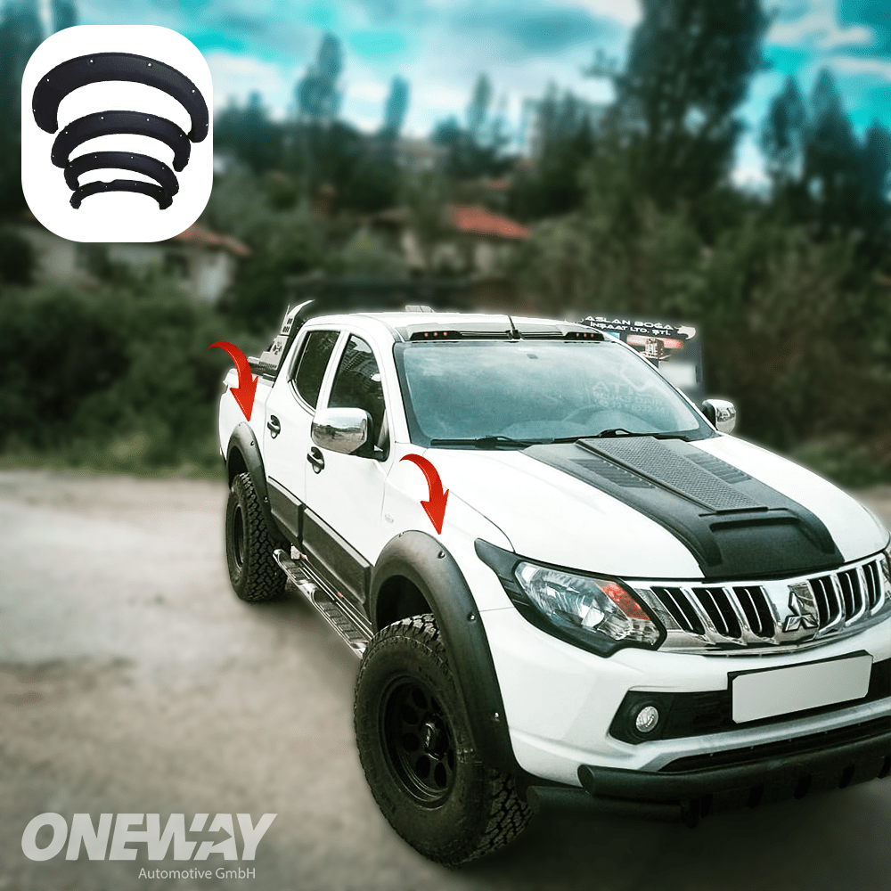 Oneway Kotflügelverbreiterungen MITSUBISHI L200 Triton Serie 5 2015-2018 mit ABE TÜV