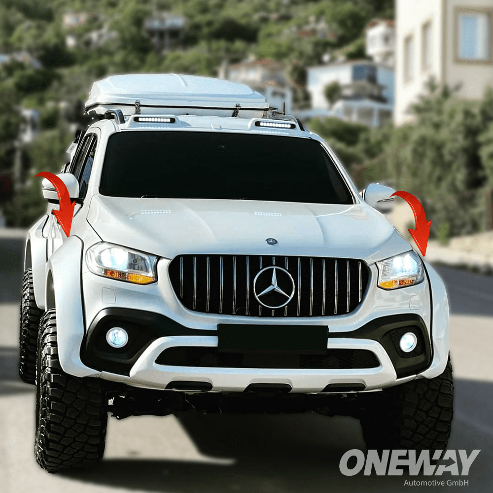 Oneway Kotflügelverbreiterungen MERCEDES X-Klasse W470 2017+ ( Jumbo ) mit ABE TÜV