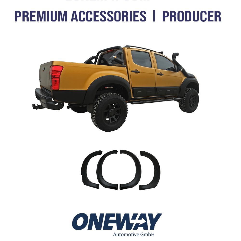 Oneway Kotflügelverbreiterungen ISUZU D-Max Serie 2 2012-2019 mit ABE TÜV
