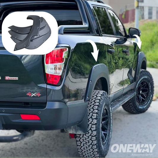 Oneway Kotflügelverbreiterungen SSANGYONG Musso Grand 2018-2020 mit ABE TÜV