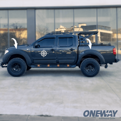 Oneway Kotflügelverbreiterungen NISSAN Navara D40 2005-2010 mit ABE TÜV