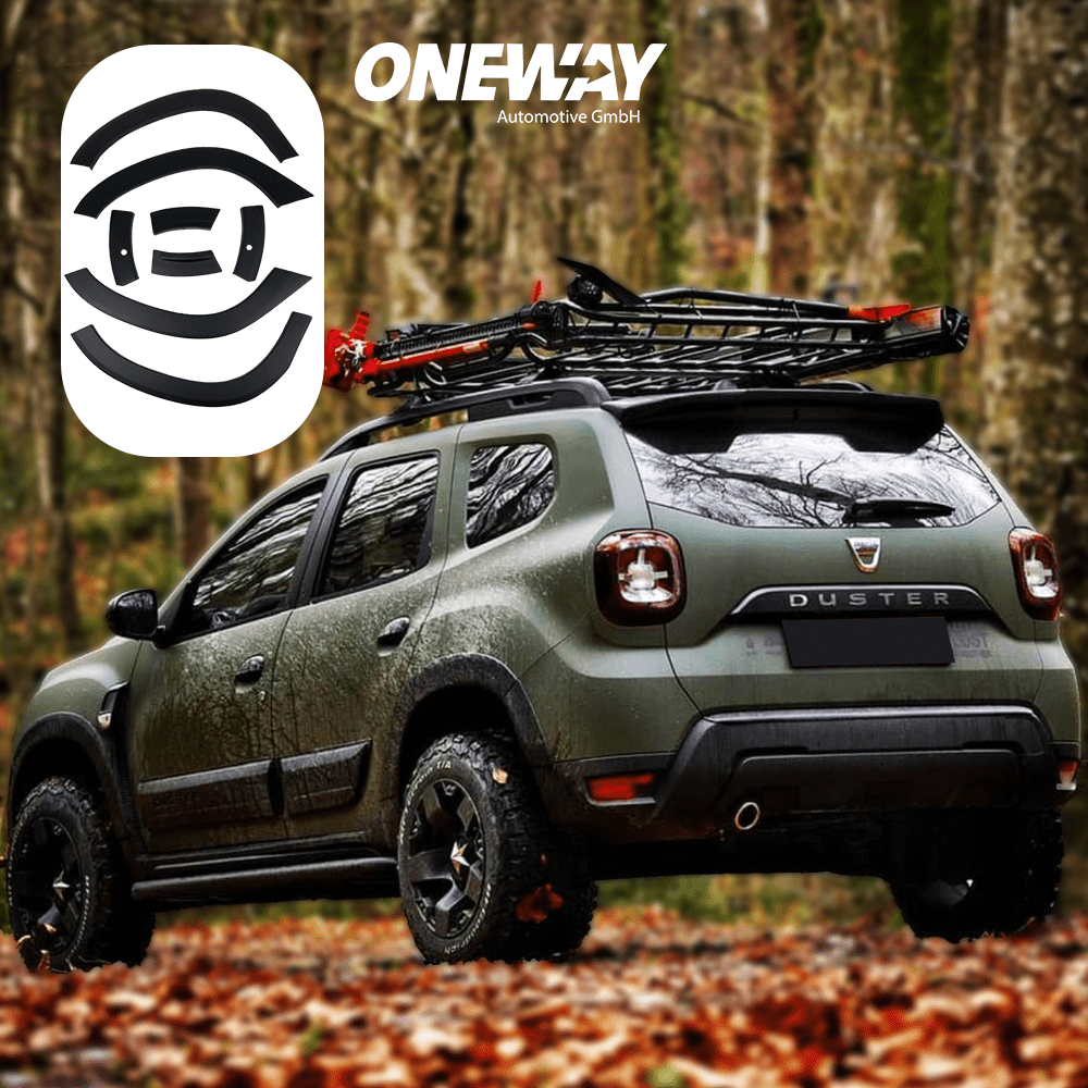 Oneway Radlaufleisten DACIA Duster Serie 2 2018+ Parkassistent mit ABE TÜV