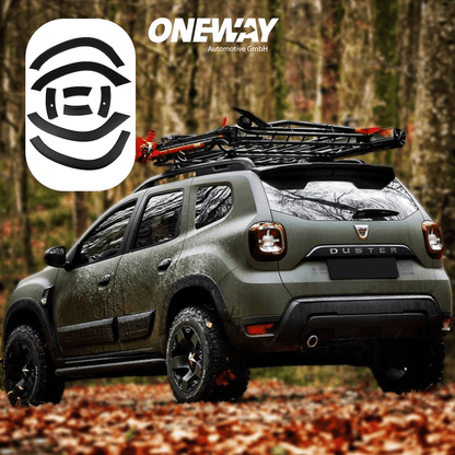 Oneway Radlaufleisten DACIA Duster Serie 2 2018+ Parkassistent mit ABE TÜV