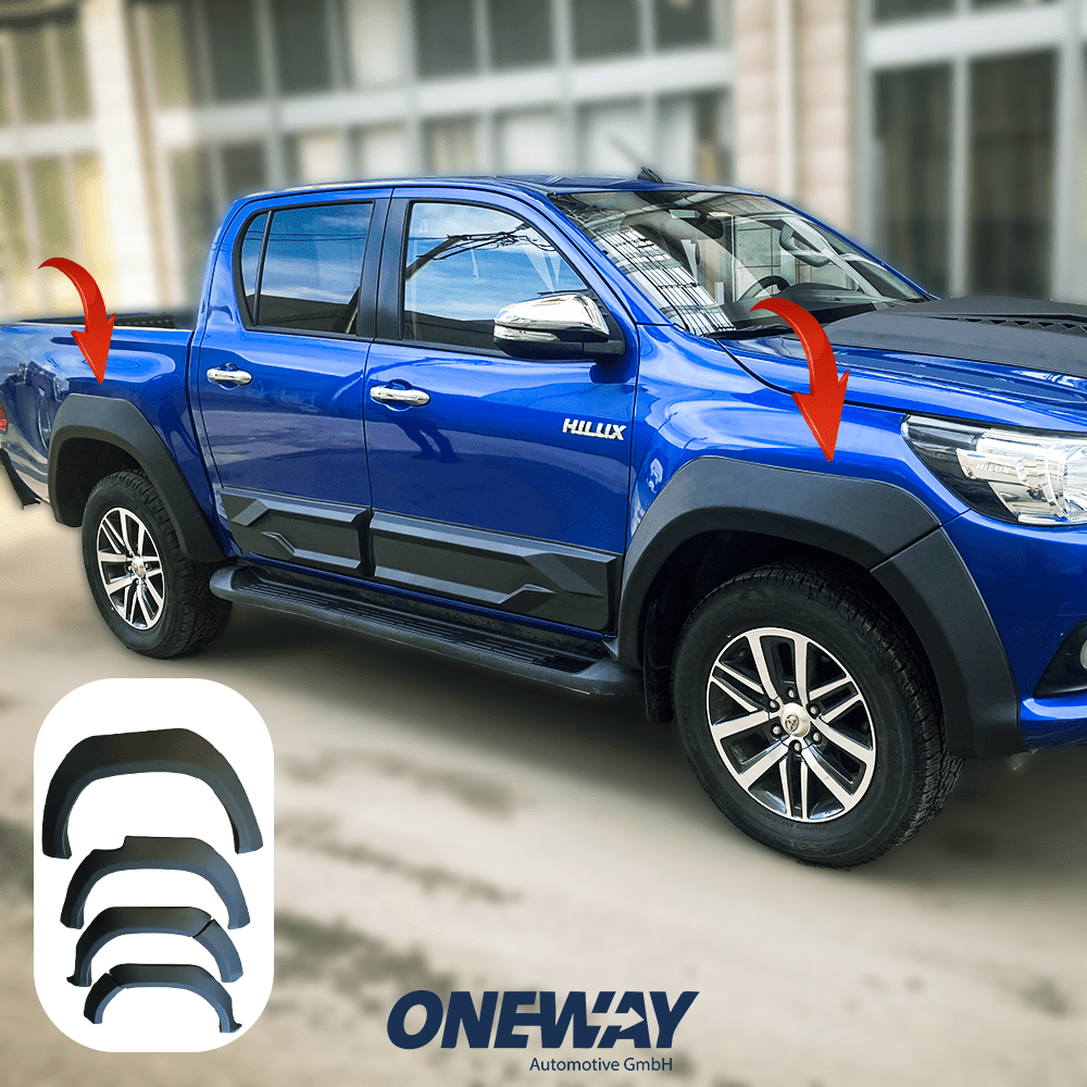 Oneway Kotflügelverbreiterungen TOYOTA Hilux 2015-2020 mit ABE TÜV