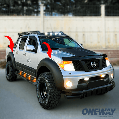 Oneway Kotflügelverbreiterungen NISSAN Navara D40 2010-2014 mit ABE TÜV