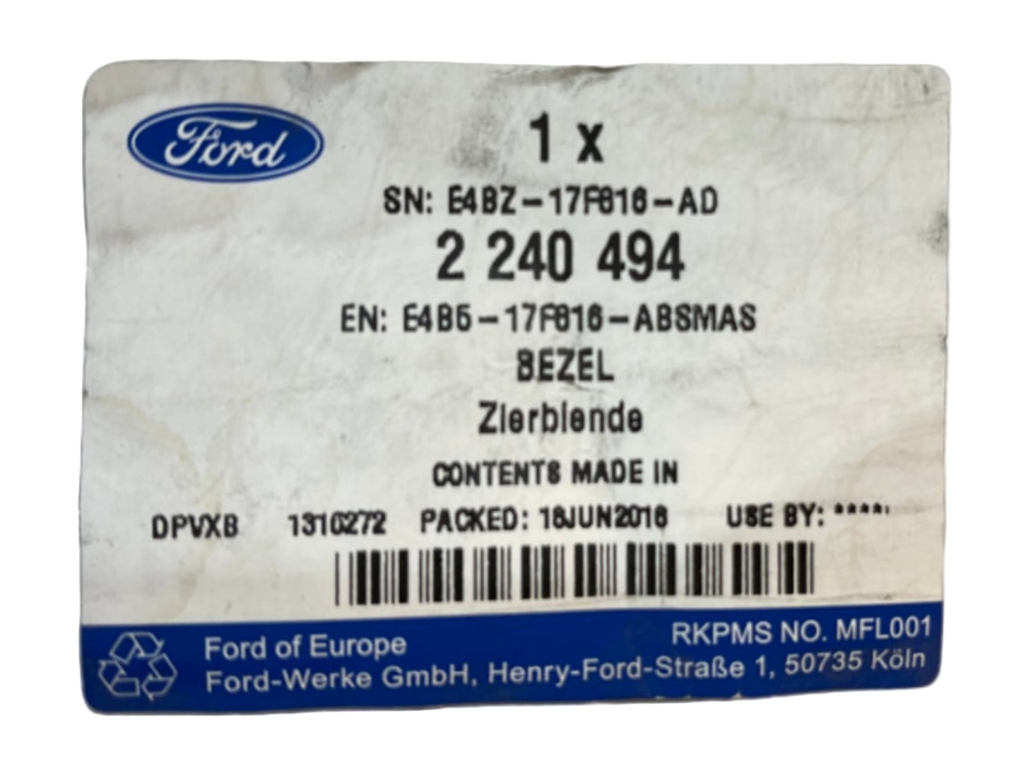 Original Ford Transit Tourneo Custom Bezel Zierblende Kühlergrill 2240494 NEU
