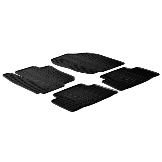 Satz Gummimatten passend für Toyota RAV4 IV 2WD/4WD 2013-2018 (T Profil 4-teilig + Montage-clips)