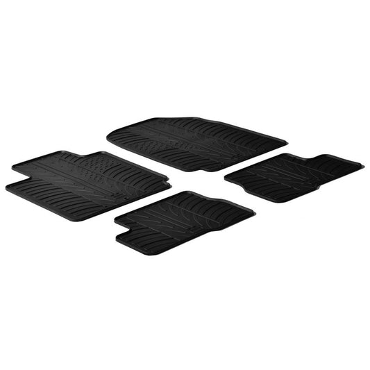 Satz Gummimatten passend für Nissan Micra 2003-2011 (T Profil 4-teilig)