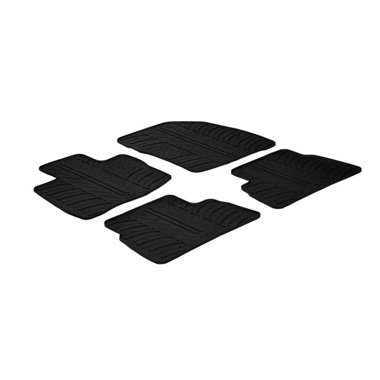 Satz Gummimatten passend für Honda Civic 5 türer 2006- 2011 (T Profil 4-teilig + Montage-clips)