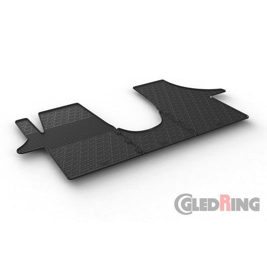 Satz Gummimatten passend für Volkswagen Transporter T5 2003-2015 & T6 2015-2020 (TK Profil 3-teilig)