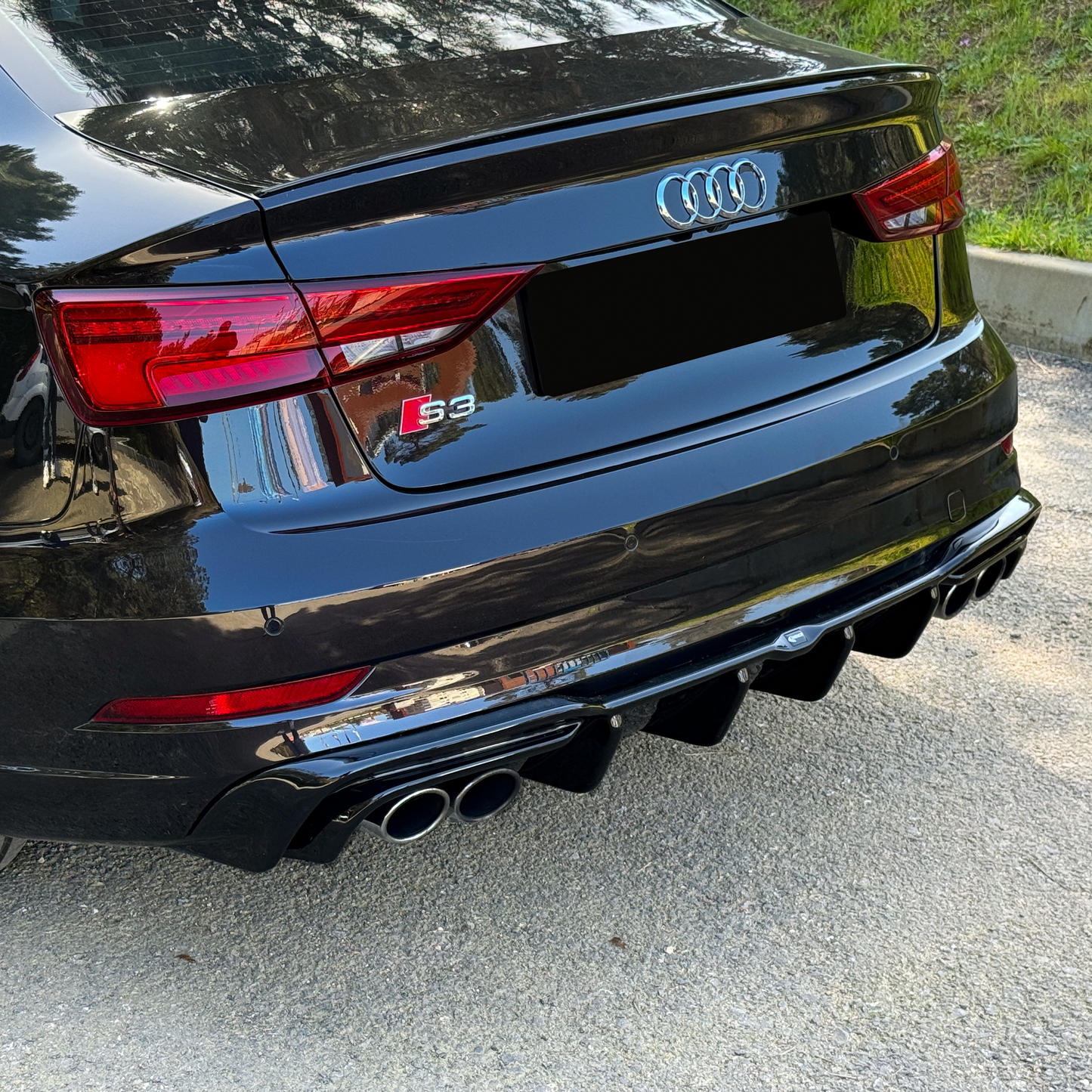 Oneway Heckdiffusor AUDI S3 Limousine 8V Facelift 2016-2020