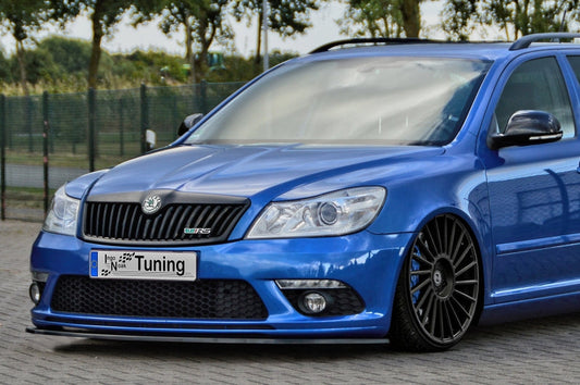 CUP Frontspoilerlippe ABS Skoda Octavia RS 1Z Bj.: 2009-2013 Schwarz Glanz