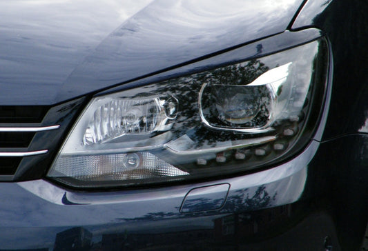 Scheinwerferblenden Volkswagen Touran Facelift Typ 1T, GP2 Schwarz Matt