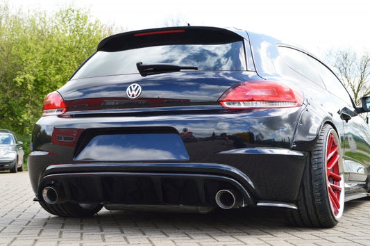 Heckdiffusor Einsatz ABS Volkswagen Scirocco R 3 Typ 13 Bj.: 2009-2014 Carbon