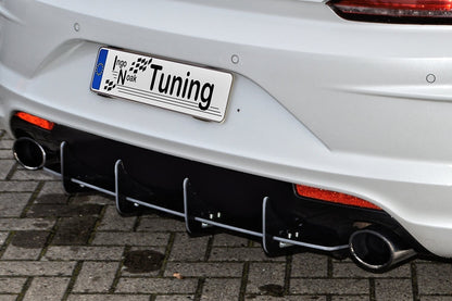 Gefräster Heckansatz Volkswagen Scirocco R Facelift ab Bj.: 2014 Schwarz Matt