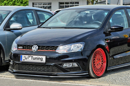 CUP Frontspoilerlippe ABS Volkswagen Polo 5, GTI, 6C ab Bj.: 2014-- Schwarz Matt