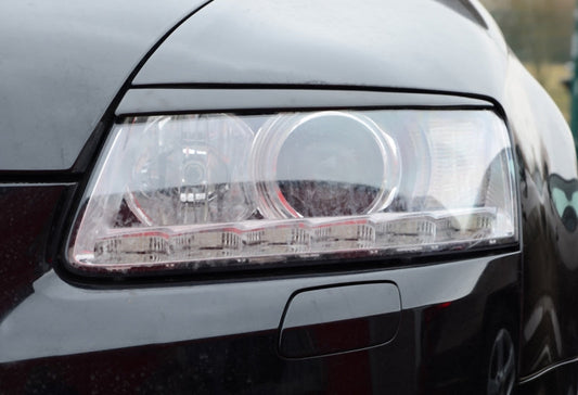 Scheinwerferblenden Audi A6 4F Bj.: 2004-2011 Schwarz Matt