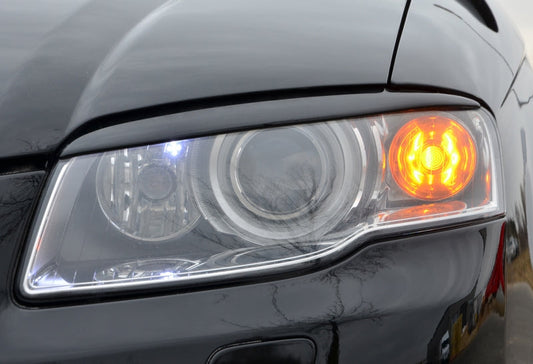 Scheinwerferblenden Audi A4 / B7 Bj.:2004-2008 Schwarz Matt