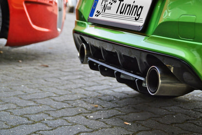 Gefräster Heckansatz Opel Corsa E OPC ab Bj.: 2014- Schwarz Matt