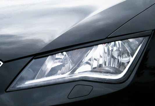 Scheinwerferblenden Seat Leon 3, 5F ab Bj.: 2013- Schwarz Matt