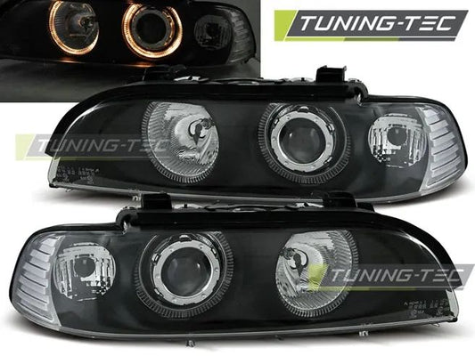 Tuning-Tec Angel Eyes Scheinwerfer für BMW 5er E39 95-03 schwarz LPBM09