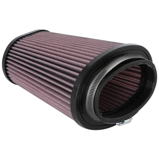 K&N Luftfilter Universal Oval/Konisch mit ovalem Flansch 72mm Flansch, 165mm Untendurchmesser, 114x83mm Obendurchmesser, 191mm Höhe (RU-5063)