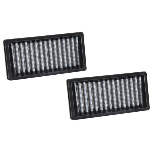 K&N Innenraumfilter (2 Stück) passend für Jeep Wrangler 2.8, 3.6, 3.8 2011-2017 (VF1010)