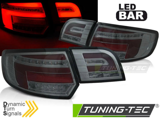 Tuning-Tec Voll LED Lightbar Rückleuchten für Audi A3 8P Sportback 03-08 mit DTS