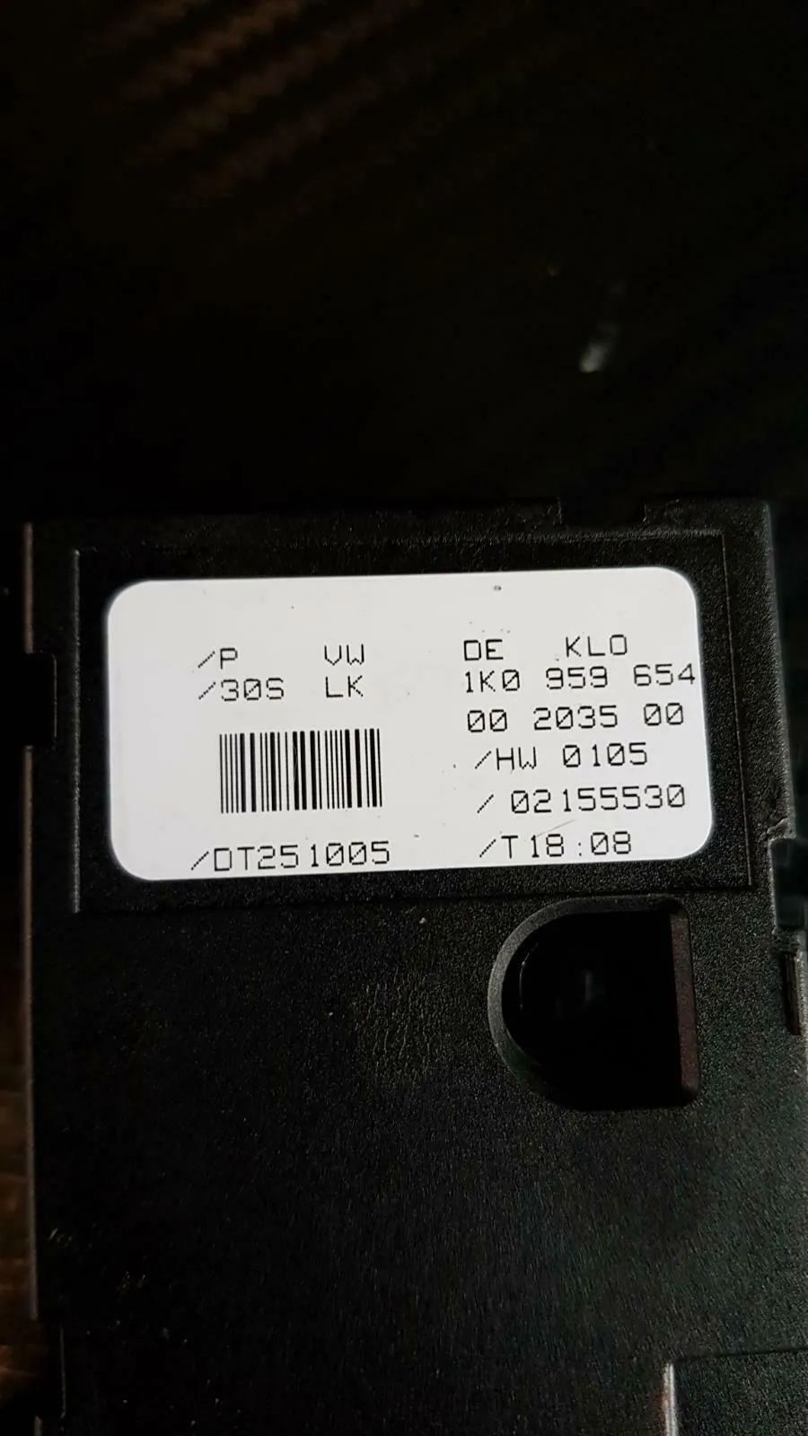 Lenkwinkelsensor Steuergerät 1K0959654 Audi A3 S3 8P Golf Leon