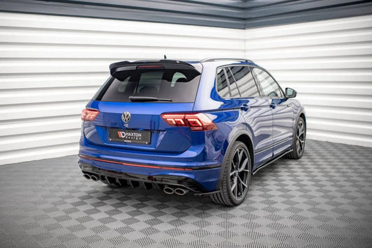 MAXTON Diffusor Heck Ansatz für Volkswagen Tiguan R Mk2 Facelift 2020- schwarz Hochglanz