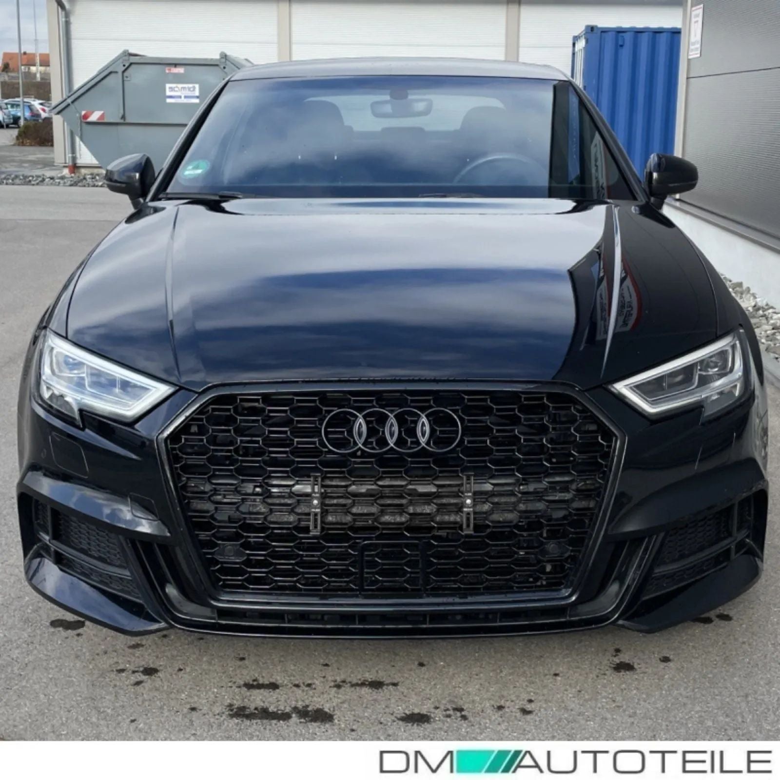 Kühlergrill Wabengrill PDC Schwarz Glanz Audi A3 8V RS3 ab 2015
