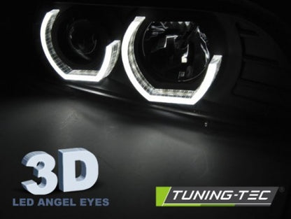 Tuning-Tec Angel Eyes Scheinwerfer für BMW 5er E39 95-03 schwarz LPBM19