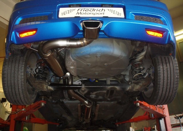 FMS 3 Zoll (76mm) Anlage mittig Opel Astra H GTC OPC