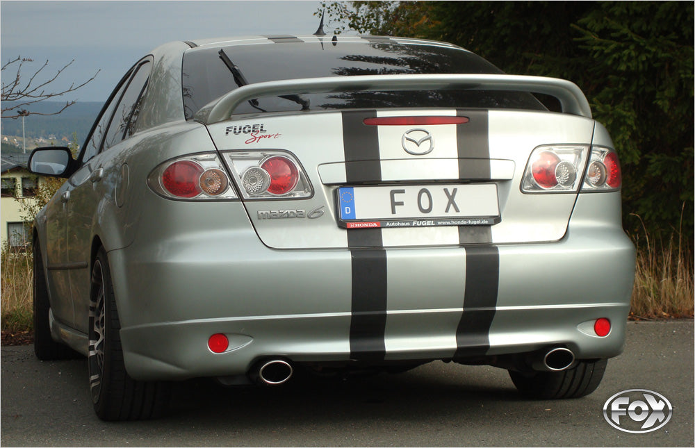 FOX Mazda 6 GG/GY nicht Facelift/ nicht Allrad Endschalldämpfer rechts/links mit Y-Verbindungsrohr - 115x85 Typ 32 rechts/links