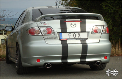 FOX Mazda 6 GG/GY nicht Facelift/ nicht Allrad Endschalldämpfer rechts/links mit Y-Verbindungsrohr - 115x85 Typ 32 rechts/links