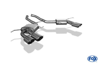 FOX Mercedes M-Klasse ML63 - W164 Endschalldämpfer rechts/links - 2x115x85 Typ 44 rechts/links