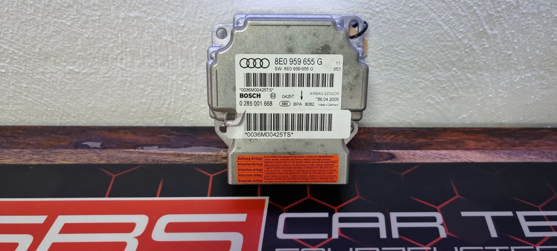 Audi A4 S4 RS4 B6 B7 Airbagsteuergerät Steuergerät Airbag 8E0959655G 0285001668