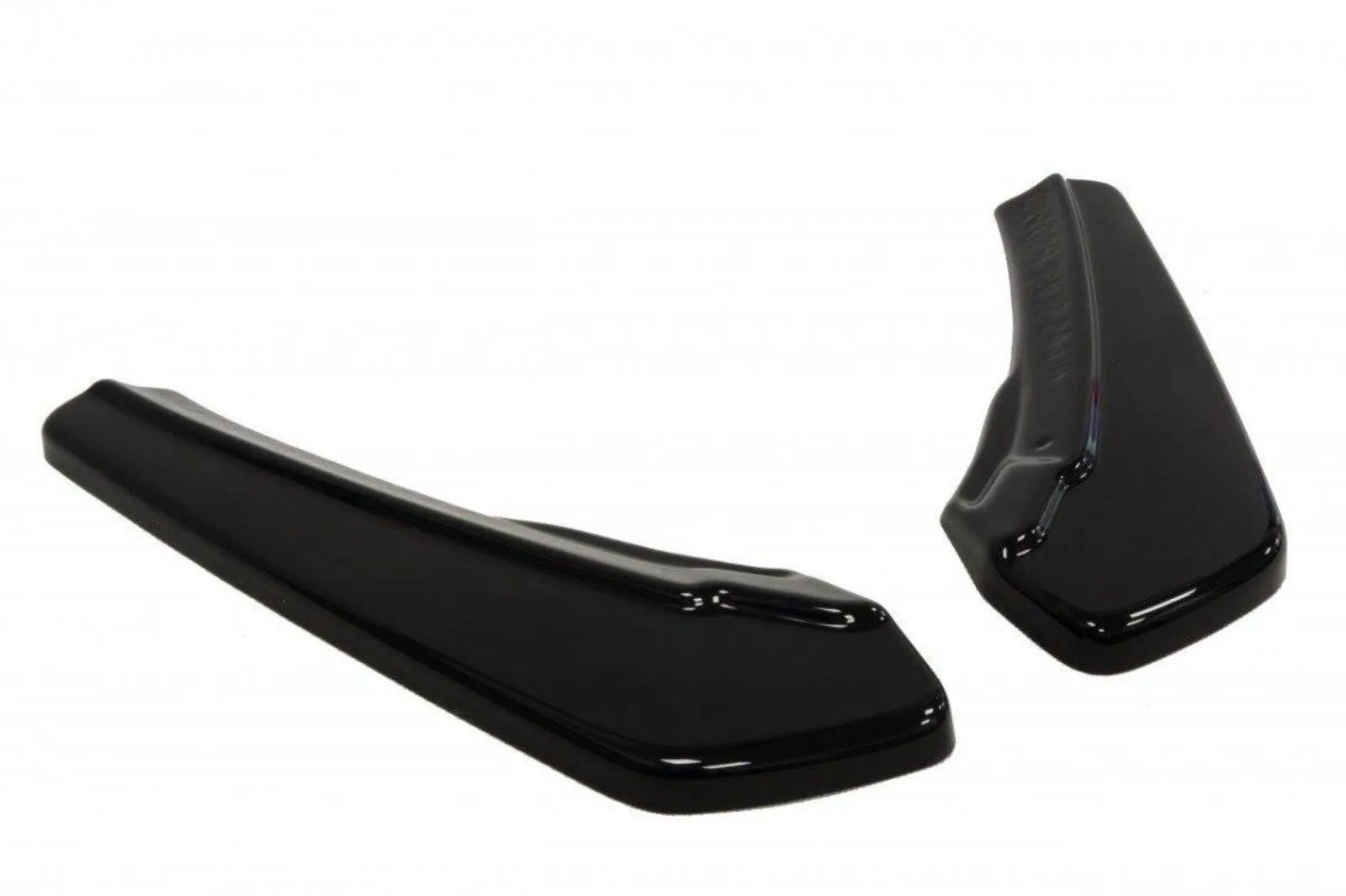 MAXTON Heck Ansatz Flaps Diffusor für Audi A5 S-Line 8T Coupe 07-11 schwarz matt