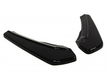 MAXTON Heck Ansatz Flaps Diffusor für Audi A5 S-Line 8T Coupe 07-11 schwarz matt